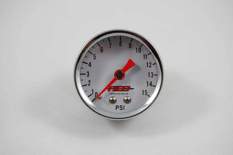 Advanced Engine Design 1-1/2 Fuel Pressure Gauge 0-15psi