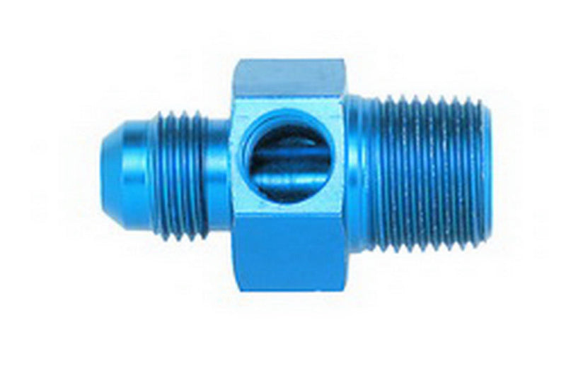 Aeroquip #8 to 3/8in NPT Str Adpt w/ 1/8in NPT Port