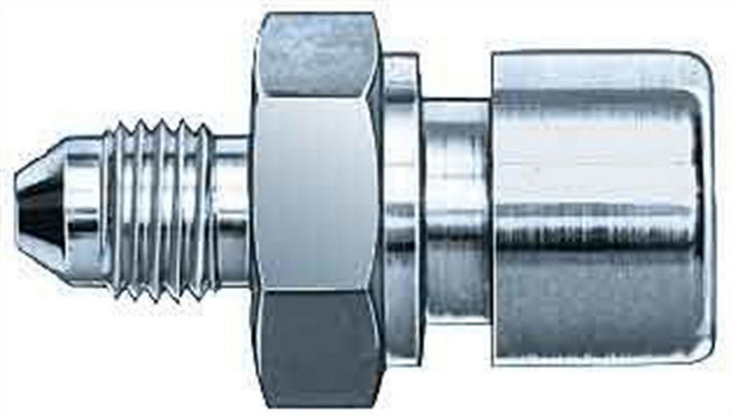 Aeroquip #3 To 3/8-24 Inverted Female Steel Adapter