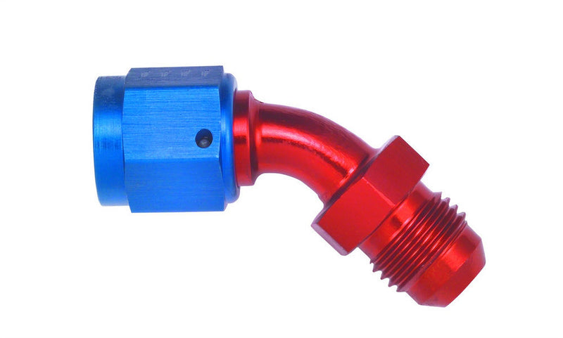 Aeroquip #12 Male to #12 Female 45 Deg Swivel Fitting