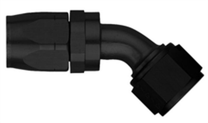 Aeroquip #10 45 Deg Hose End Black