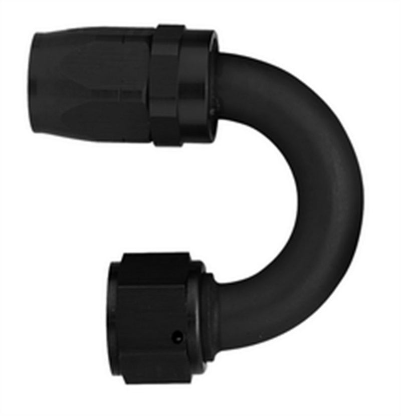Aeroquip #12 180 Deg Hose End Black