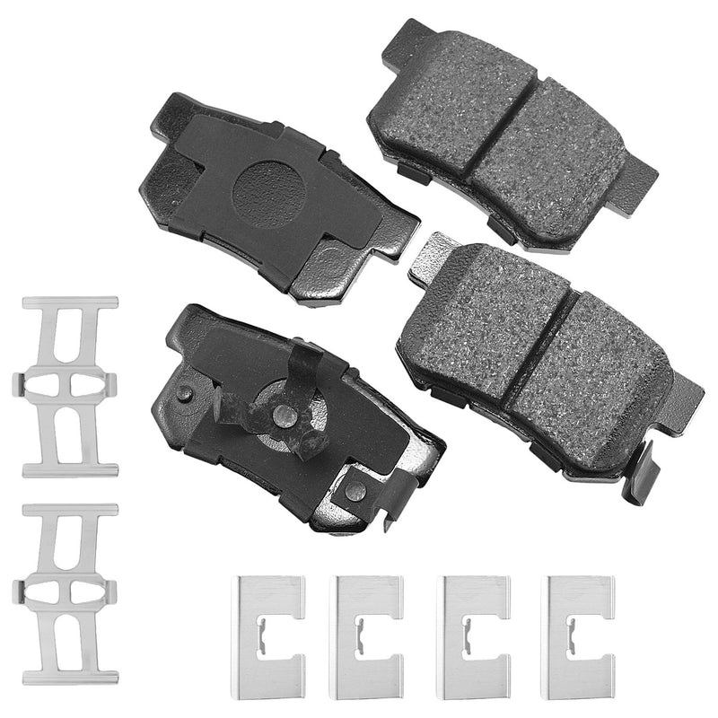 Akebono Brake Corporation ProACT Ultra-Premium Bra ke Pads - Rear