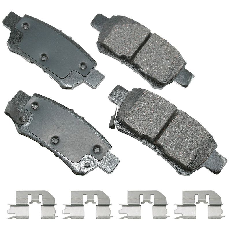 Akebono Brake Corporation ProACT Ultra-Premium Bra ke Pads - Rear