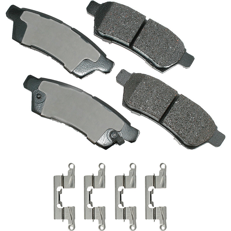 Akebono Brake Corporation ProACT Ultra-Premium Bra ke Pads - Rear