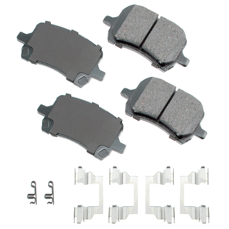 Akebono Brake Corporation ProACT Ultra-Premium Bra ke Pads - Front