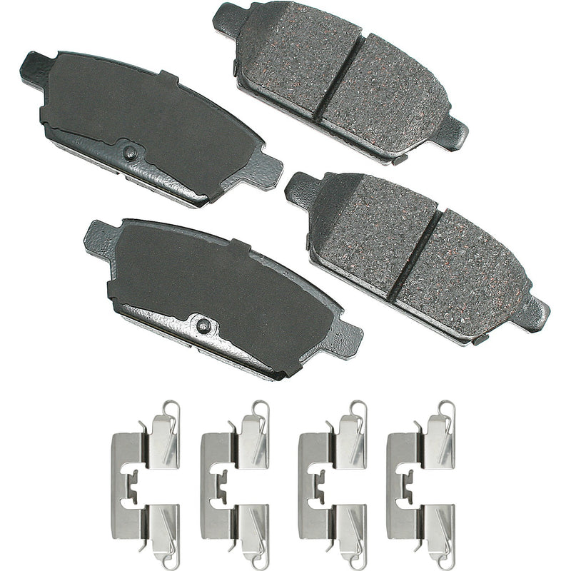 Akebono Brake Corporation ProACT Ultra-Premium Bra ke Pads - Rear