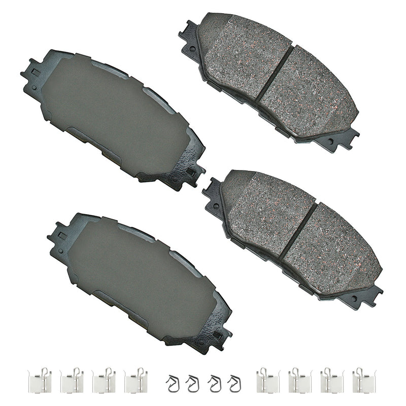 Akebono Brake Corporation ProACT Ultra-Premium Bra ke Pads - Front