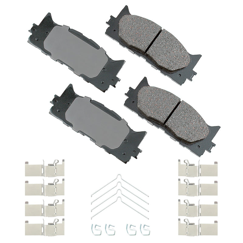 Akebono Brake Corporation ProACT Ultra-Premium Bra ke Pads - Front