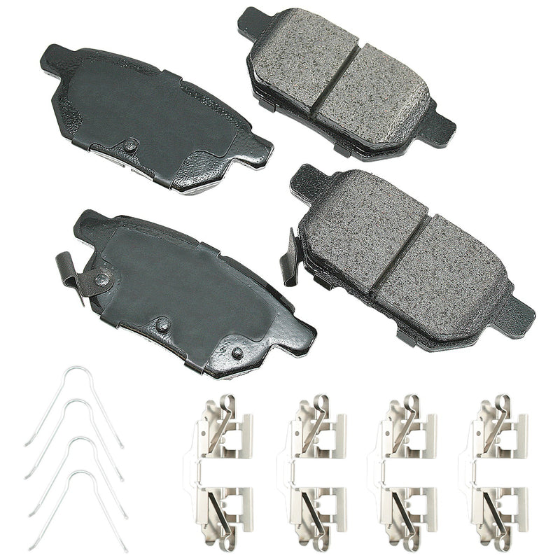 Akebono Brake Corporation Brake Pad Rear Pontiac Vibe 09-10 Toyota
