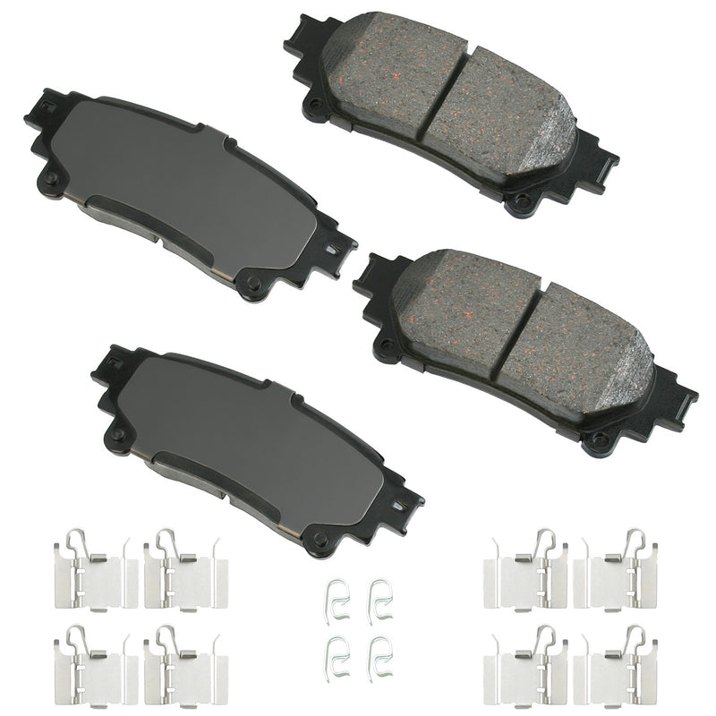 Akebono Brake Corporation ProACT Ultra-Premium Bra ke Pads - Rear