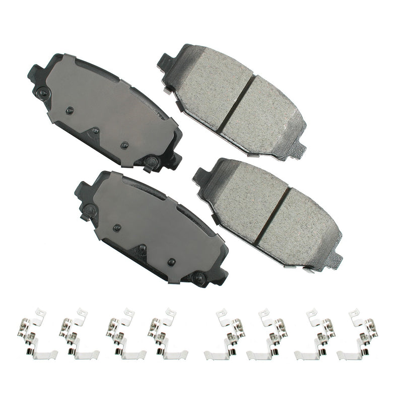 Akebono Brake Corporation ProACT Ultra-Premium Bra ke Pads - Rear