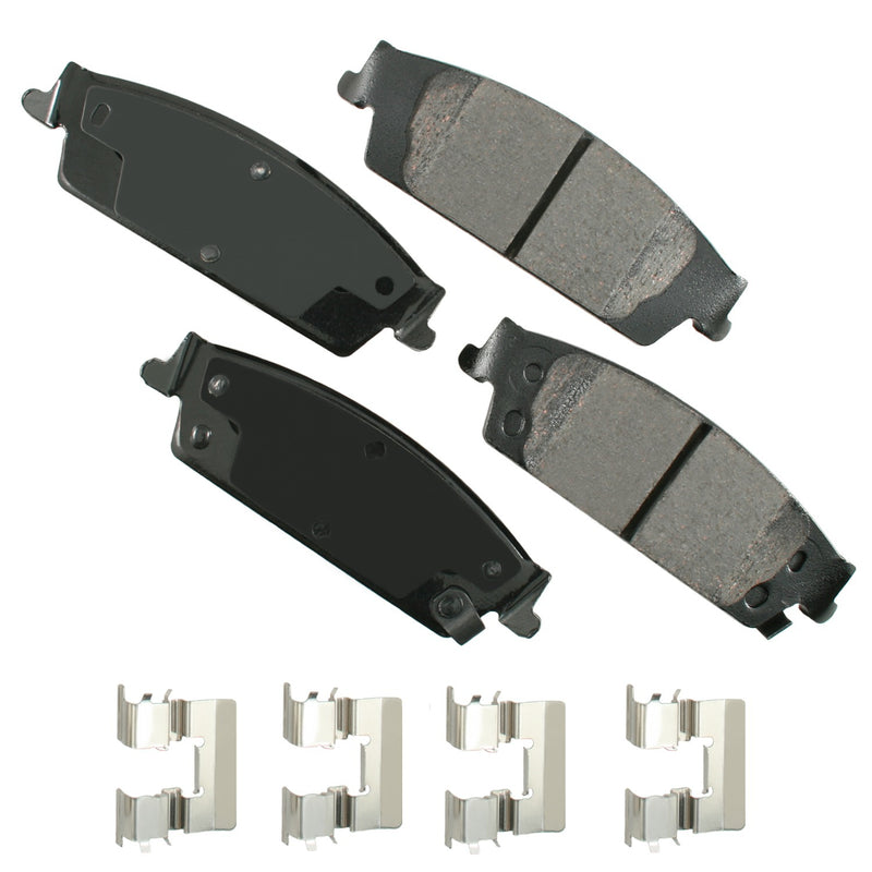 Akebono Brake Corporation ProACT Ultra-Premium Bra ke Pads - Rear