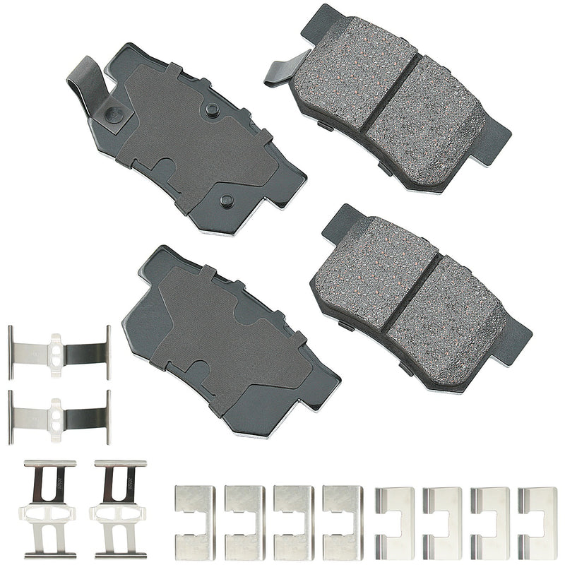 Akebono Brake Corporation ProACT Ultra-Premium Bra ke Pads - Rear