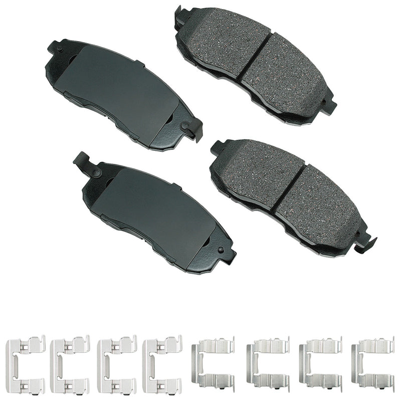 Akebono Brake Corporation ProACT Ultra-Premium Bra ke Pads - Front