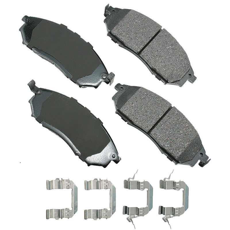 Akebono Brake Corporation ProACT Ultra-Premium Bra ke Pads - Front