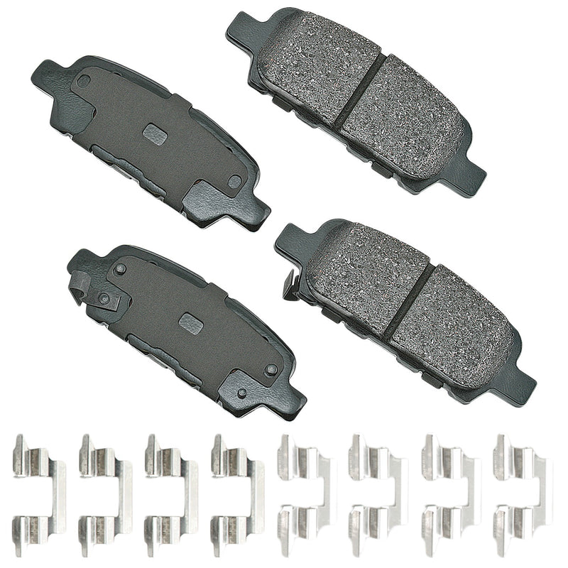 Akebono Brake Corporation ProACT Ultra-Premium Bra ke Pads - Rear