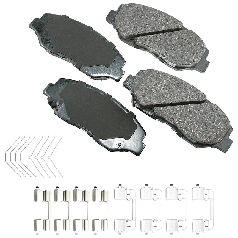 Akebono Brake Corporation ProACT Ultra-Premium Bra ke Pads - Front