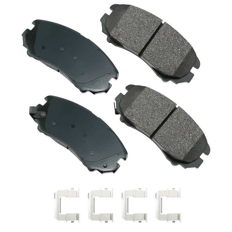Akebono Brake Corporation ProACT Ultra-Premium Bra ke Pads - Front