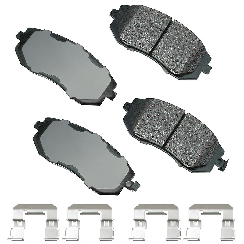 Akebono Brake Corporation ProACT Ultra-Premium Bra ke Pads - Front