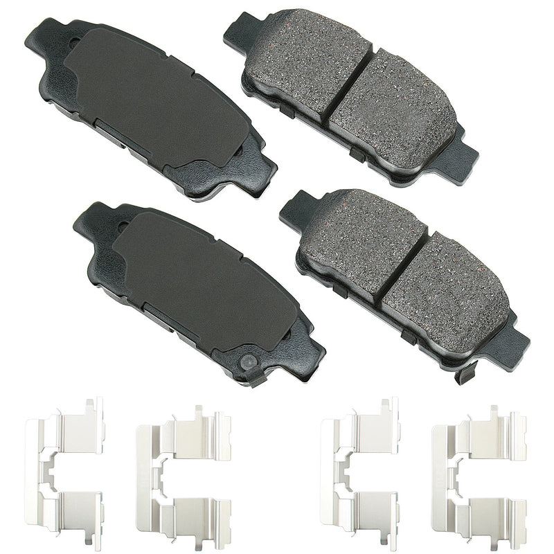 Akebono Brake Corporation ProACT Ultra-Premium Bra ke Pads - Rear