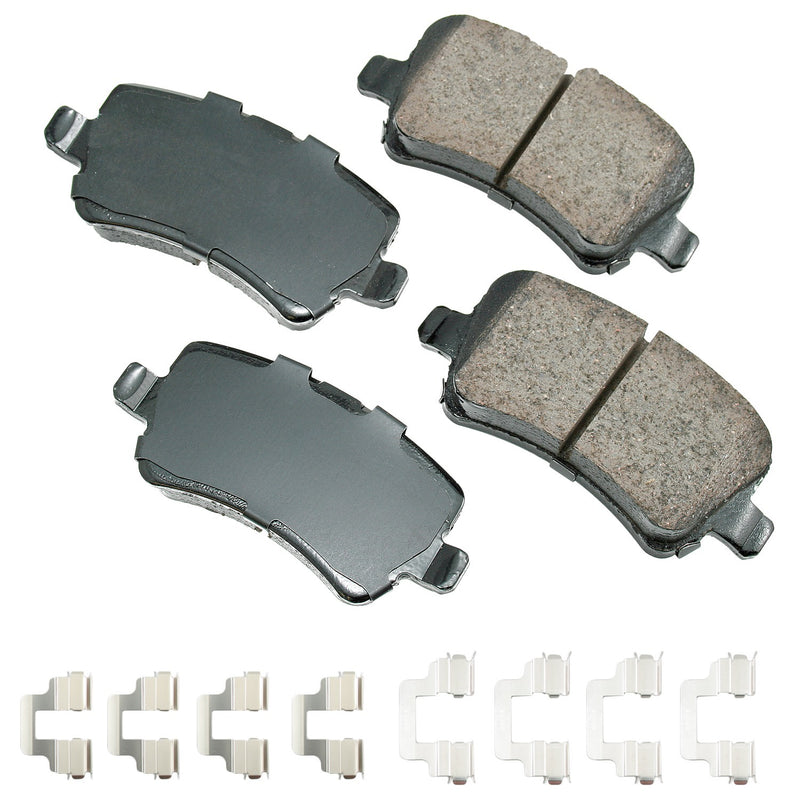 Akebono Brake Corporation Brake Pads Rear Land Rover LR2 13-15 Range Rv