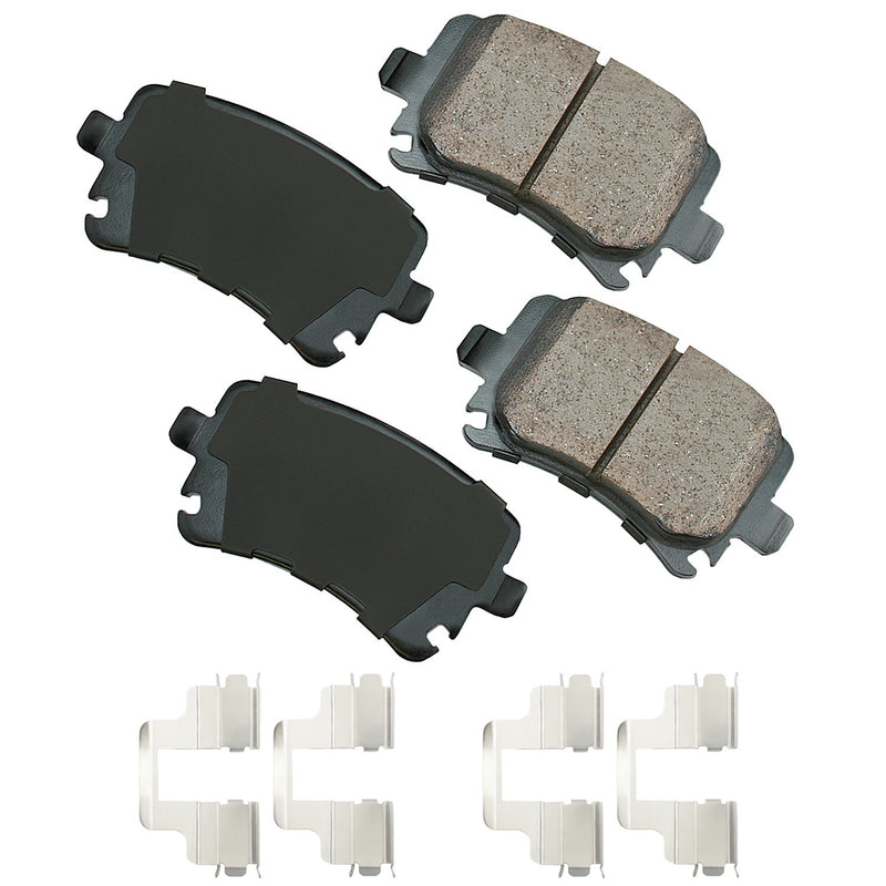 Akebono Brake Corporation Brake Pads Rear Audi A3 06-10 Quattro 06-09