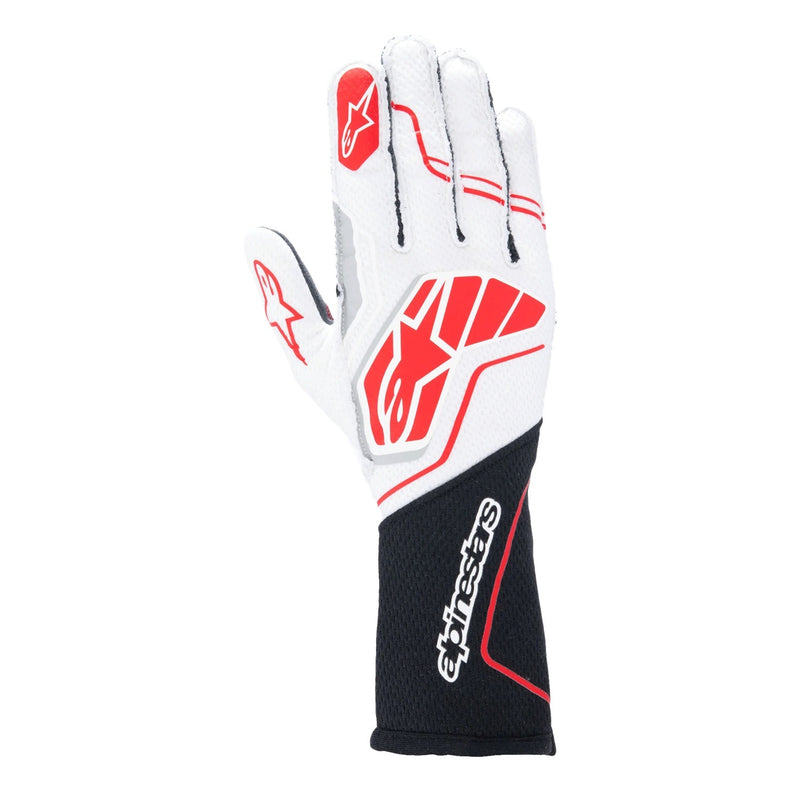 Alpinestars Usa Glove Tech-1 ZX V4 Blk / Wht / Red  2X-Large