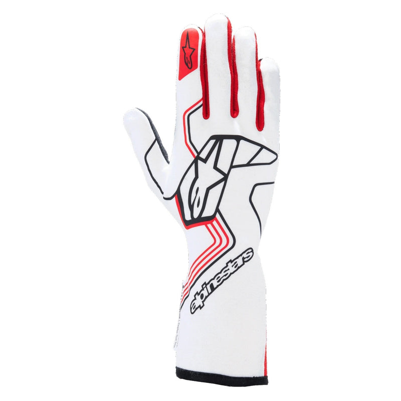 Alpinestars Usa Glove Tech-1 Race V4 White / Red Small