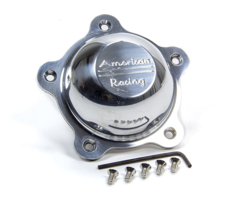 American Racing Wheels Short Polished Alum Center Cap w/Logo Each