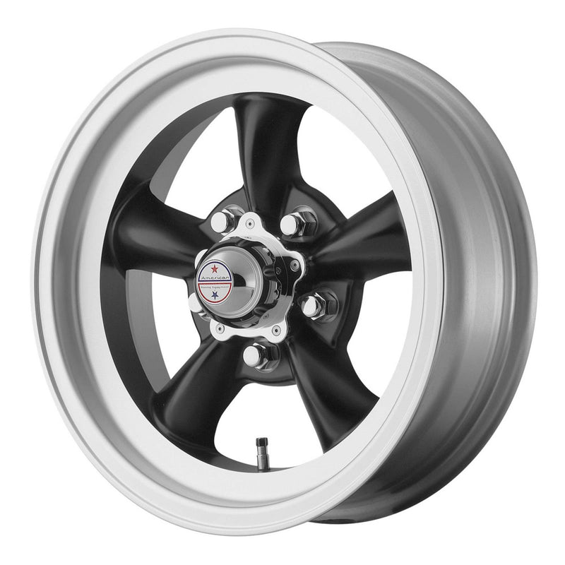 American Racing Wheels TORQ THRUST D 15x8.5 5x1 20.65 SATIN  BLACK W/ MA