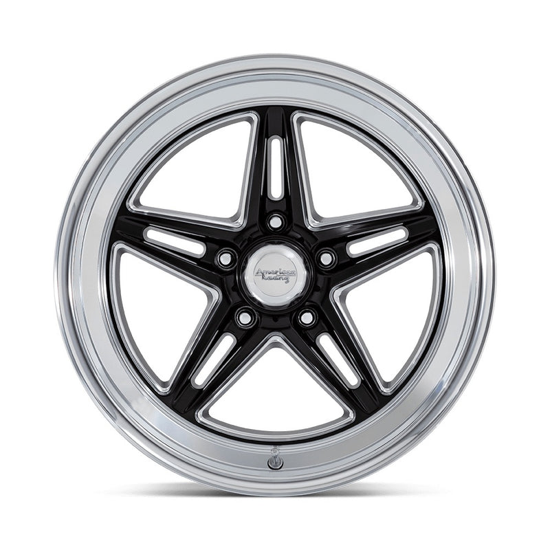 American Racing Wheels Groove Wheel 18x8 5x4.75 BS Gloss Black