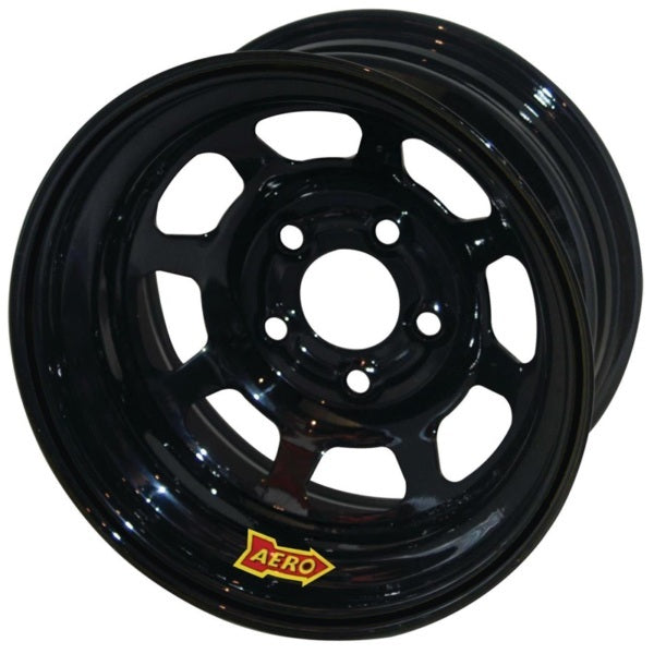 Aero Race Wheels 15x8 2in 5.00 Black Spun Extreme Bead