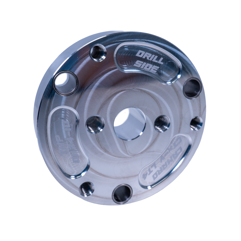 ATI damper drill jig and steel bushings