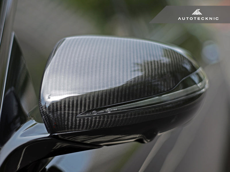 AutoTecknic Replacement Version II Dry Carbon Mirror Covers - Mercedes-Benz W222 S-Class