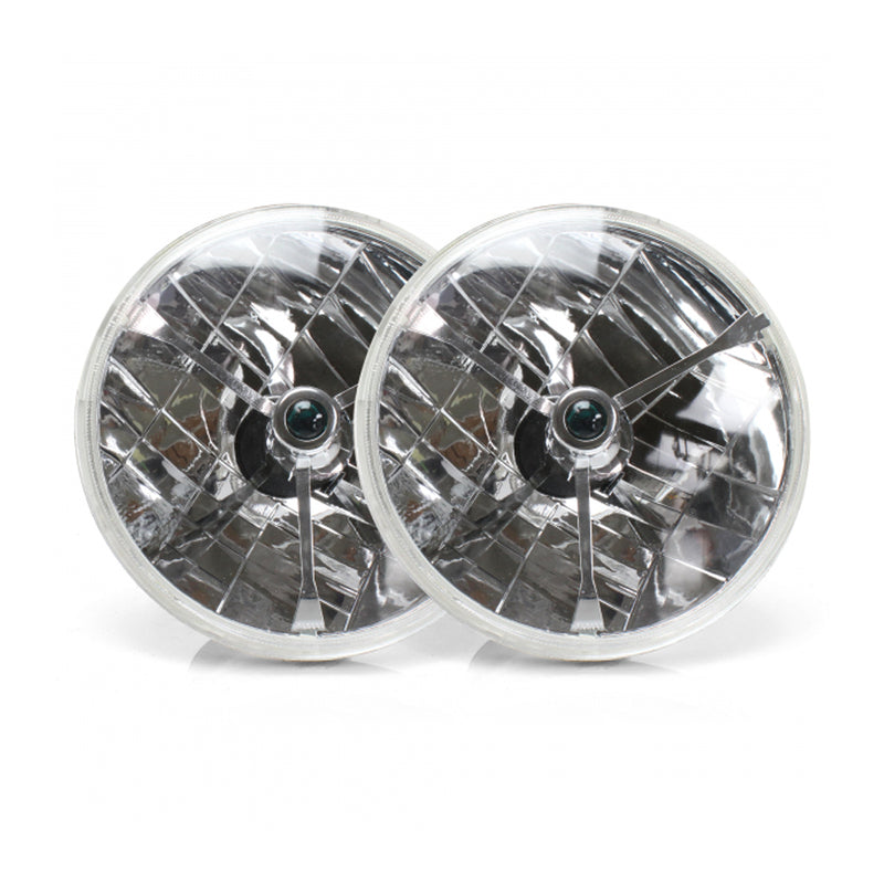 Auto-Loc Tri-Bar Headlights Pair w/Replaceable Color Dots