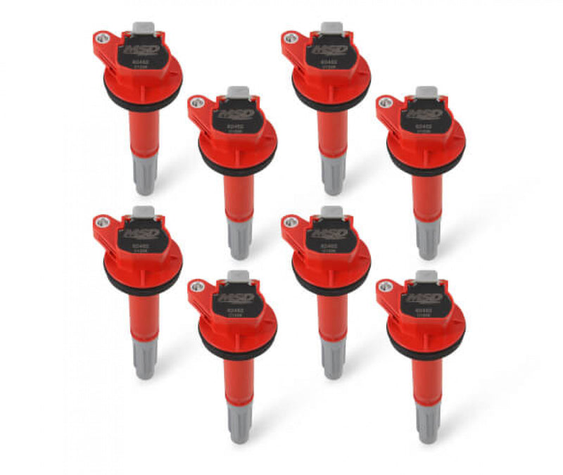 MSD Ignition Coil - Blaster - Ford Shelby GT350/500 5.2L V8 - Red - 8-Pack