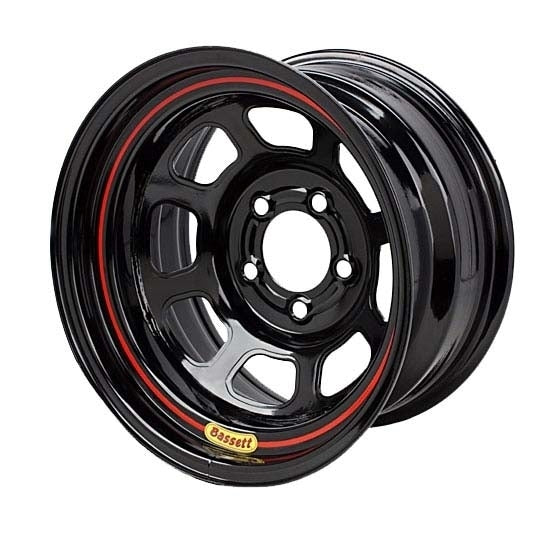 Bassett Wheel 15x7 D Hole 4 x 100mm 3.5in Black