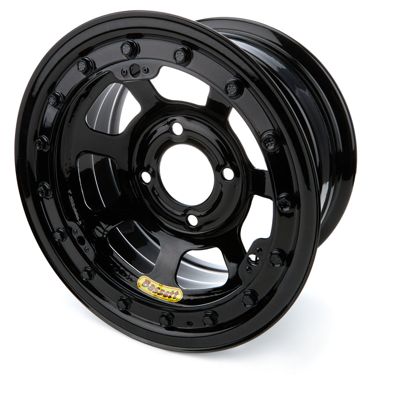 Bassett Wheel 13X7 4X4.5 4in BS Black D-Hole