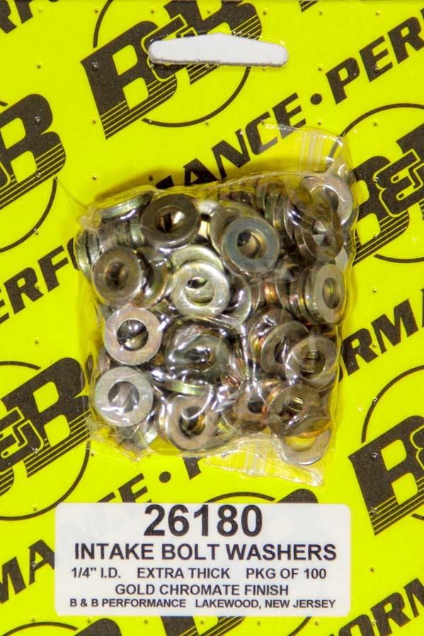 B And B Performance Products H/T Special Washers - 1/4in .540in OD (100)