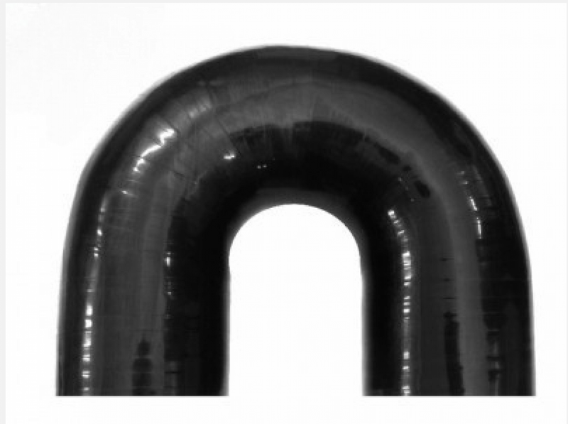 BOOST Products Silicone Elbow 180 Degrees, 2" ID, Black