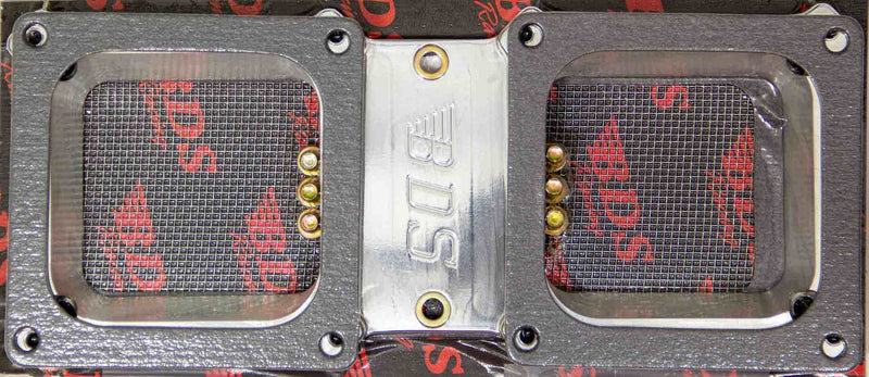 Blower Drive Service 671-871 Dual 4500 Billet Carb. Adapter Kit - Pol.