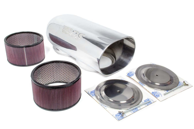 Blower Drive Service Dual Dominator Scoop w/ Filters - Polished