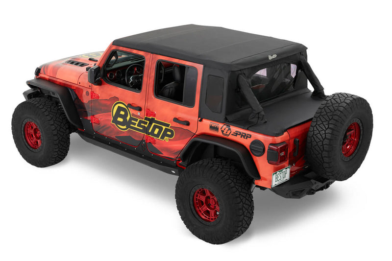 18- Jeep Wrangler JL 4DR Trektop Halftop Blk Twil