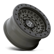 BARRICADE 17X8.5 5X4.5 76 OD-GRN-BLK -18