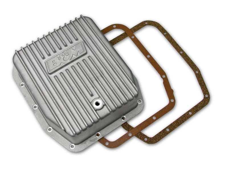 B And M Automotive Cast Alm Trans  Pan Ford AODE/4R70W - Deep Style