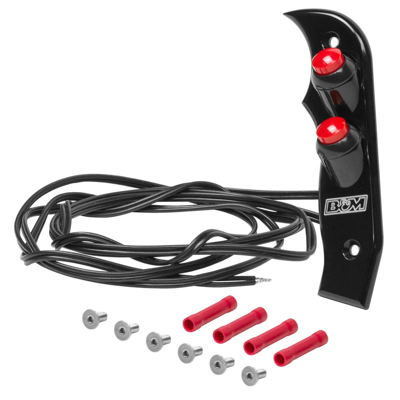 B And M Automotive Magnum Grip Side Plates w/ 2 Buttons