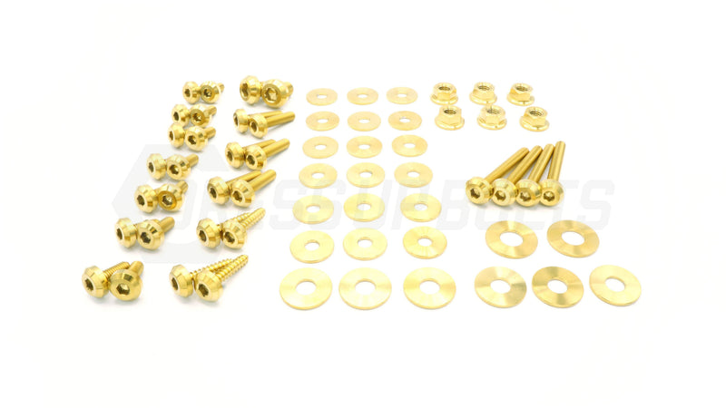 Dress Up Bolts Stage 1 Titanium Hardware Engine Bay Kit - BMW E82 135i (2007-2012)