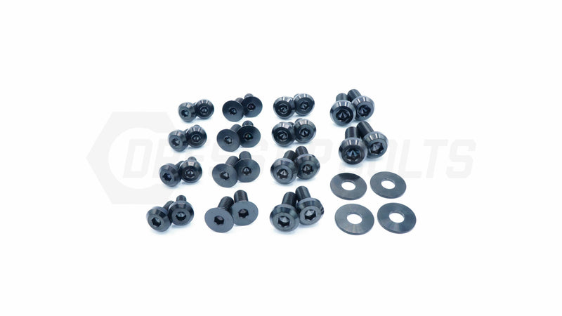 Dress Up Bolts Titanium Hardware Door Kit - BMW F30 335i (2012-2015)
