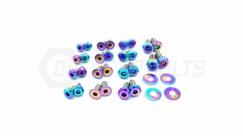 Dress Up Bolts Titanium Hardware Door Kit - BMW F30 335i (2012-2015)